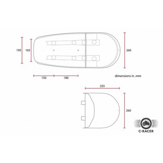 Multiseat CAFE RACER SEAT BROWN