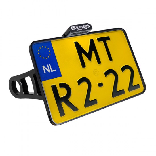 Side Mount License Plate Holder L/P BONV BOB 17-20 BK NL