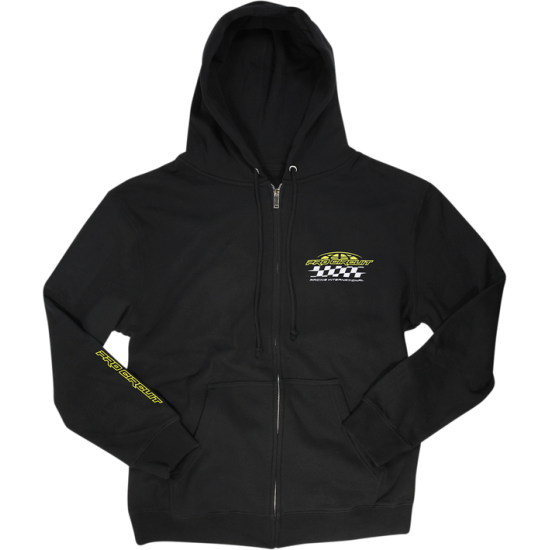 Racer Hoodie mit Reißverschluss ZIP HOODY RACER BLK XL