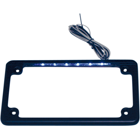 LED License Plate Frame FRAME LP BLK W/ILLMNTN