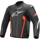 Faster v2 Leather Jacket JACKET FASTER V2 BLACK/RED 58