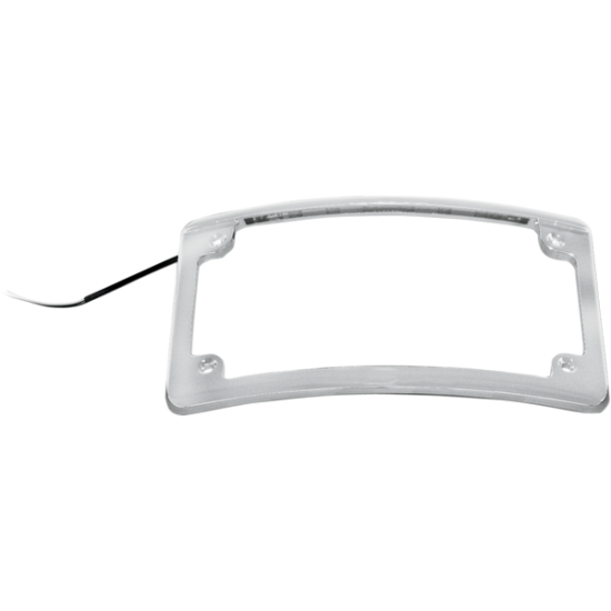 LED License Plate Frame FRAME LP RADIUS CHROME