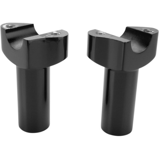 Geschmiedete Aluminium-Lenkerhalter RISERS STRAIGHT 3.5" BLK