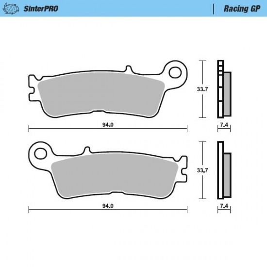 Supermoto Bremsbelag BRAKE PAD NITRO SPORT