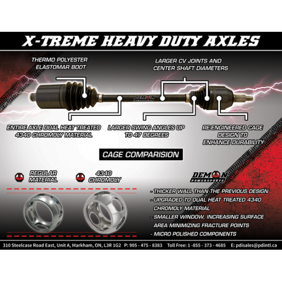 Heavy Duty X-Treme Achse langer Weg AXLE HD X-TREME LONG TRAV