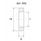 B3 Lager BEARING B3 7X19X6MM