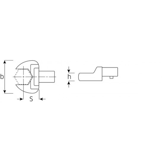 Extension INSERT TOOL TORQUE 14X18 17MM