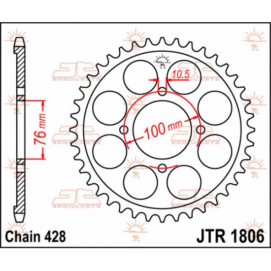 Kettenrad SPROCKET REAR 56T 428