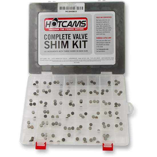 Valve Shim Kit and Refill Package CAM SHIM KIT 7.48MM OD