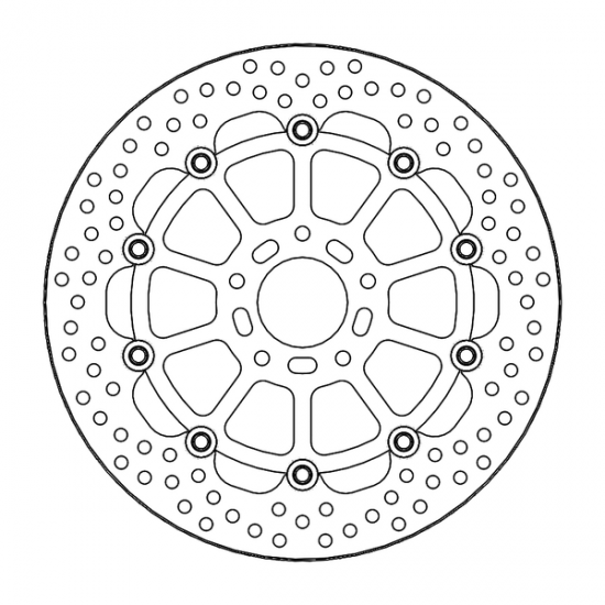 Halo-Serie Schwimmend gelagerte Bremsscheibe BRAKE DISC HALO FLOAT FRONT