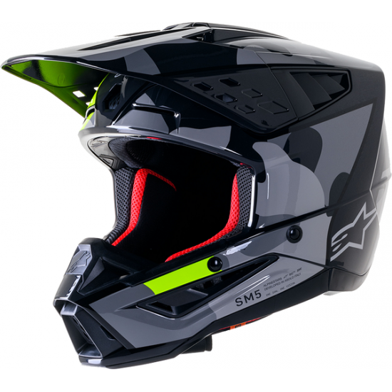 Supertech M5 Rover MX Helm HELMET SM5 ROV2 GY/YLW XS