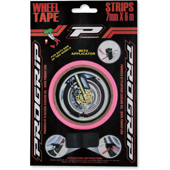 Pro Grip Detailer-Band WHEELTAPE REFLECTIVE RED