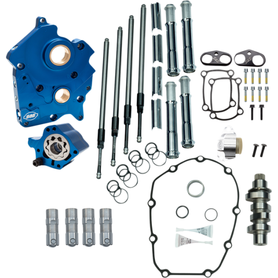 Nockenwellengehäuse-Satz für M-Eight Motor CAM 465C W/PLT OC/CHR M8