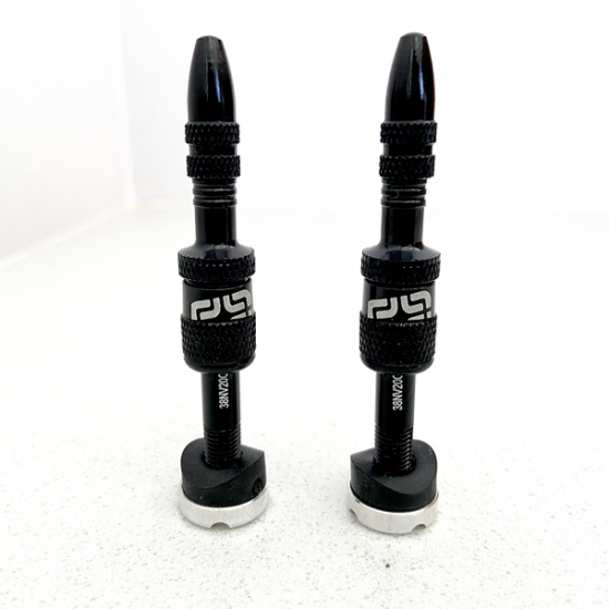 Tubeless Valve Set QUICKFILL VALVES 23-30MM BLACK