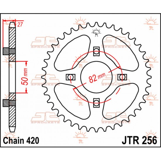 Kettenrad SPROCKET REAR 40T 420