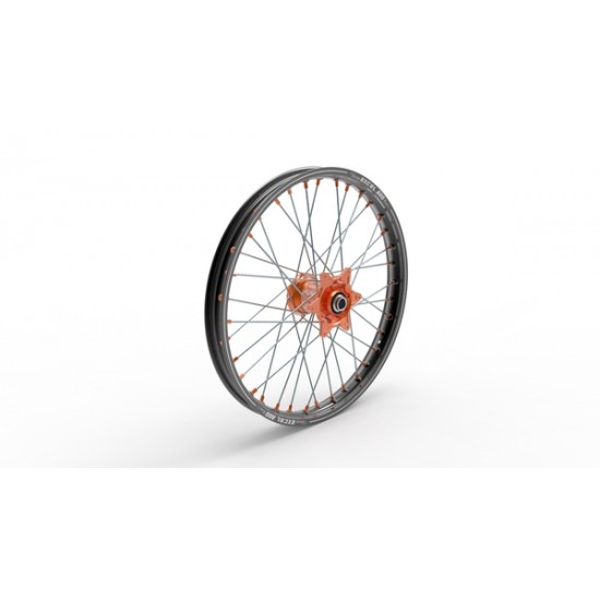 Elite MX-EN Wheel, A60, silver spokes WHEEL ELITE 21X1.60 OR A60