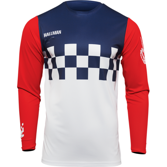 Hallman Differ Cheq Jersey JERSEY DIFFER CHEQ W/R/B XL