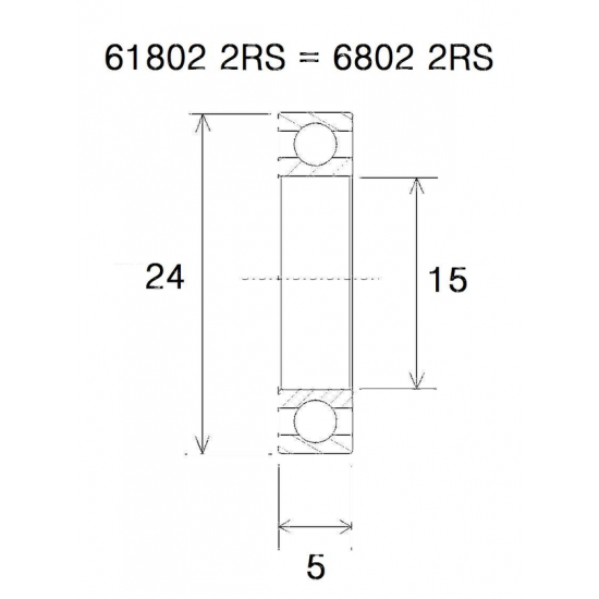 Max Lager BEARING MAX 15X24X5MM