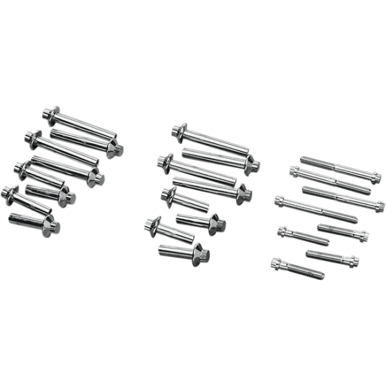 Head Bolt Kit CHROME HEADBOLTS 92-17