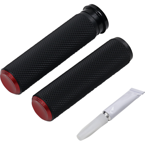 Fusion Knurled Grips GRIP KNURLED TBW RED