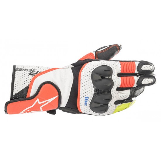 SP-2 v3 Lederhandschuhe GLOVE SP-2 V3 WHT/RD XL