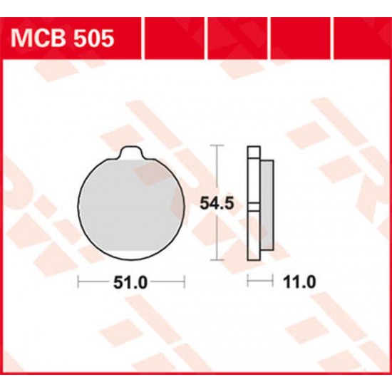 All Round Ceramic Brake Pads BRAKE PAD TRW MCB505