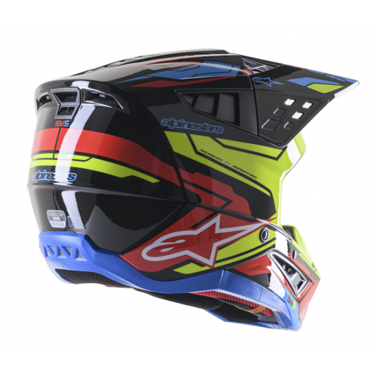 Supertech M5 Action 2 Helmet HELMET SM5 ACT2 BK/Y/R S