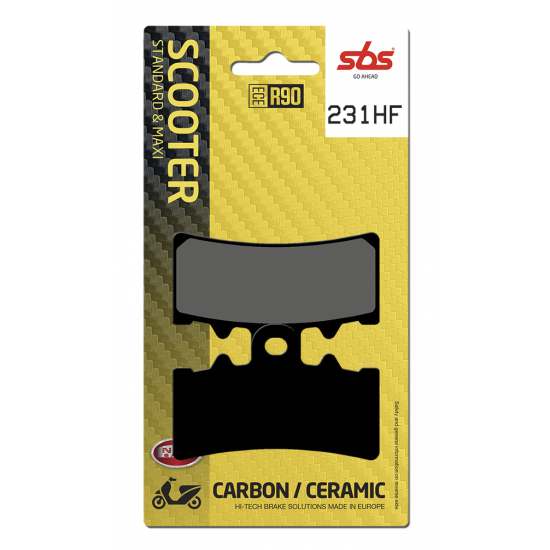 HF Street Ceramic Organic Brake Pads BRAKE PAD CAR/CER SCOOT HF Street Ceramic Organic Brake Pads BRAKE PAD CAR/CER SCOOT