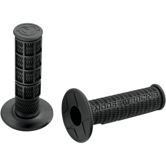 Flange Style Stealth MX Grips GRIP MOOSE STEALTH MX BLK