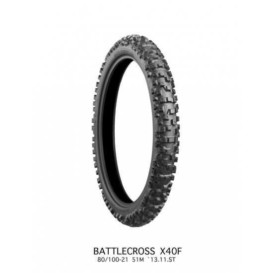 Battlecross X40 Tire X40R HARD 80/100-21 51M TT NHS