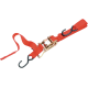 Heavy-Duty Ratcheting Tie-Downs with Built-In Assist TIE DOWN 1"RAT ASST RED