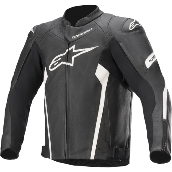 Faster v2 Lederjacke JACKET FASTER V2 BLACK/WHT 50