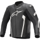 Faster v2 Lederjacke JACKET FASTER V2 BLACK/WHT 54