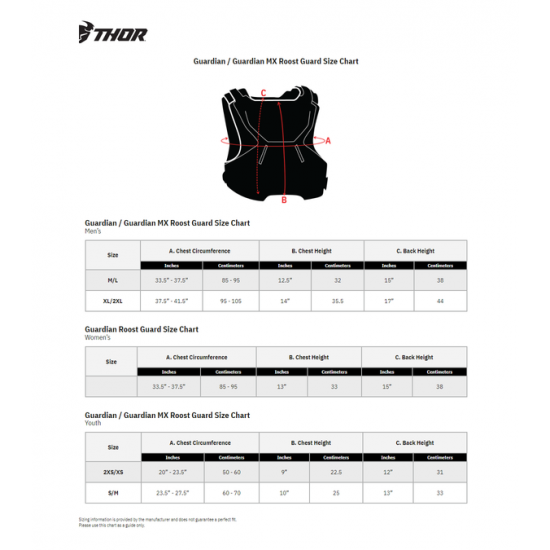 Guardian MX Brustprotektor für Jugendliche GUARD MX YTH FL/GN 2XS/XS