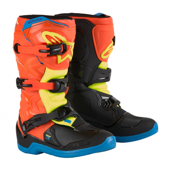 Tech 3S MX Stiefel, Jugendliche BOOT TECH3S YTH OR/BL/Y 8