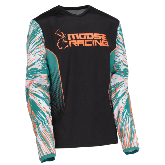 Agroid Jersey für Jugendliche JRSY YTH AGRD TL/OR/BK SM Agroid Jersey für Jugendliche JRSY YTH AGRD TL/OR/BK SM