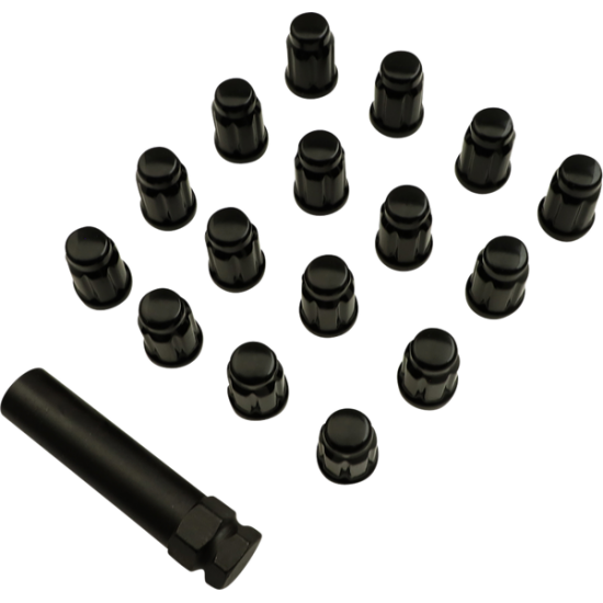 Verzahnte Radmutter LUGNT 10MM SPLND BLK 16PK