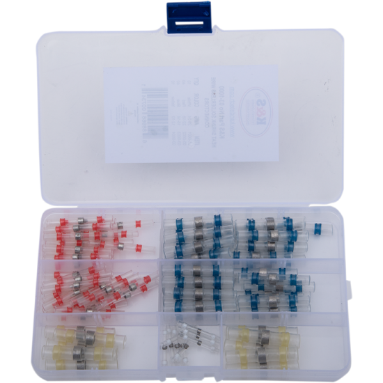 Heat-Shrink Solderless Wire Connector Kit/Refill WIRE CONNECTRS KIT 100 PC