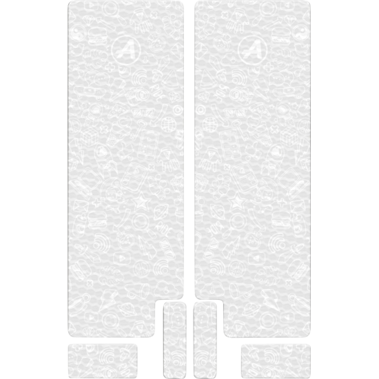 Gabel-Aufkleber FORK DECAL TEXTURED WT ICON