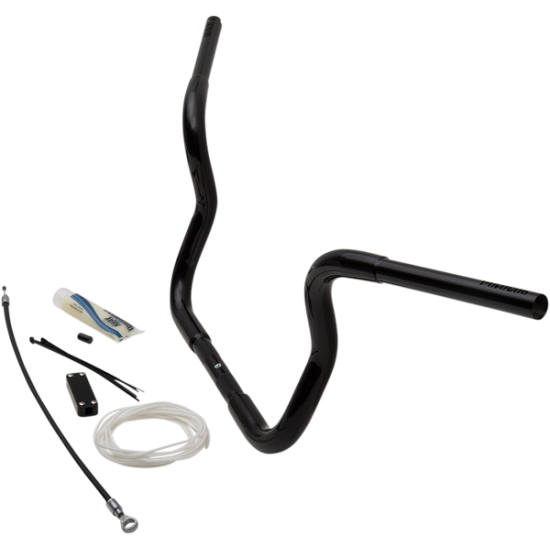 Kit mit 1-1/4" EZ Install Lenker mit runden oberen Biegungen HANDLEBAR 10 BL RT8-13FL