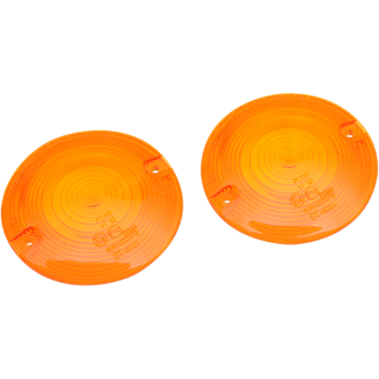 Replacement Turn Signal Lenses for Dressers LENS T/S FLHT AMBR DOT