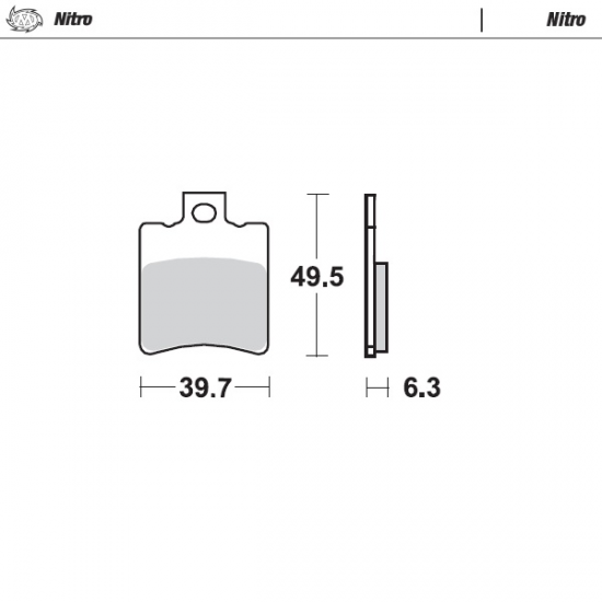 RoadPRO Sinterbelag Roller BRAKE PAD NITRO