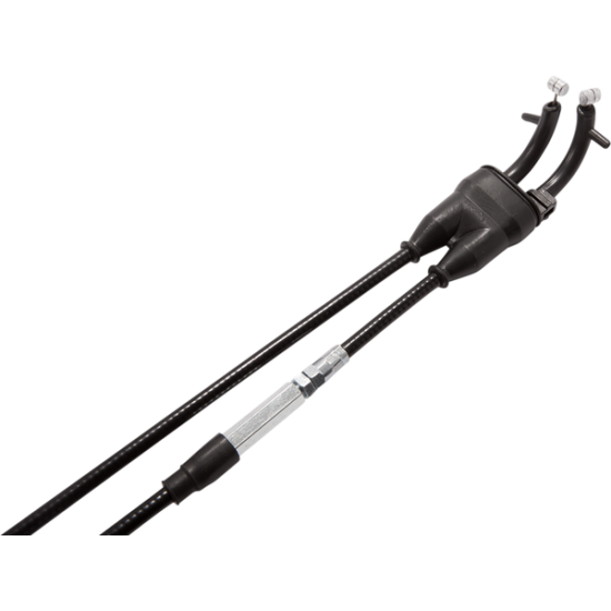 Schwarzer Vinyl-Gaszug CABLE THR HON PUSH/PULL