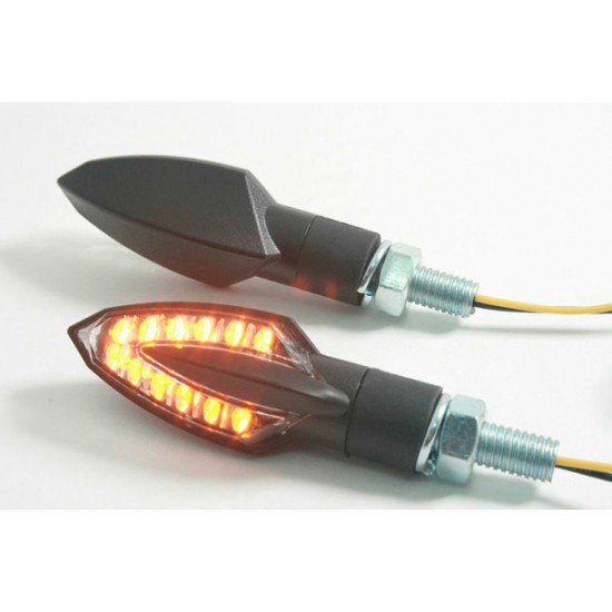 Universal E-Marked LED Indicator Light TURNSIGNALS E-MARK SMOKE
