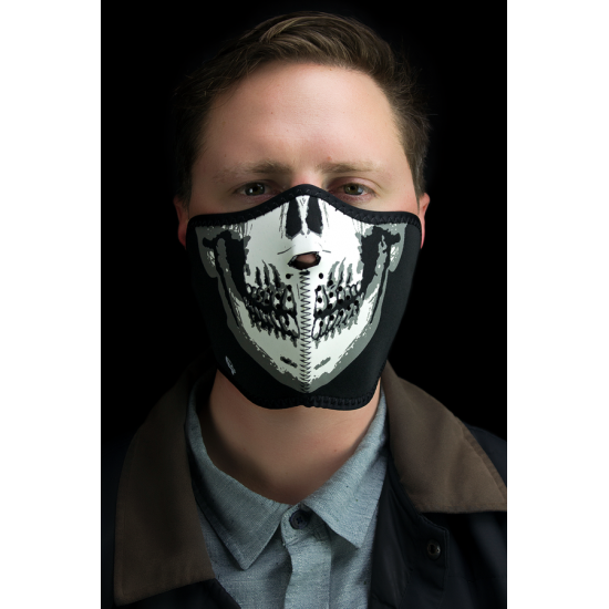 Neoprene Half Mask HALF MASK GLOW SKULL FACE Neoprene Half Mask HALF MASK GLOW SKULL FACE