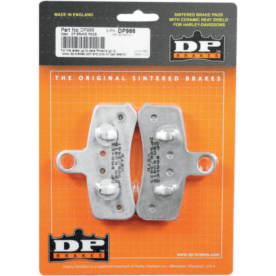 Harley/Buell Sintermetall-Bremsbeläge BRAKE PAD SINTRD DP986 Harley/Buell Sintermetall-Bremsbeläge BRAKE PAD SINTRD DP986