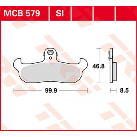 All Round Ceramic Brake Pads BRAKE PAD TRW MCB579