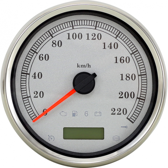 5" Programmable Electronic Metric Speedometer SPEEDOMETER SILVER KPH 5