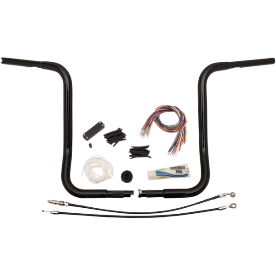 Kit mit 1-1/4" EZ Install Lenker mit runden oberen Biegungen HANDLEBAR 16 BL RT8-13FL