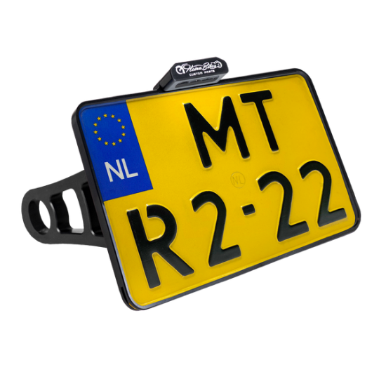 License Plate Side Mounts LIC.PLT.SM W/TL BK M8 NL